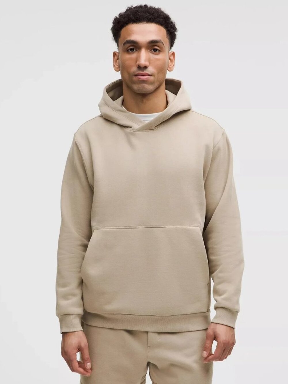 Lululemon Men's Steady State Pullover Hoodie - L Tan